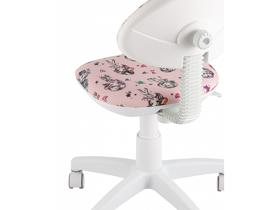 Кресло компьютерное детское УМКА Girls пластик белый