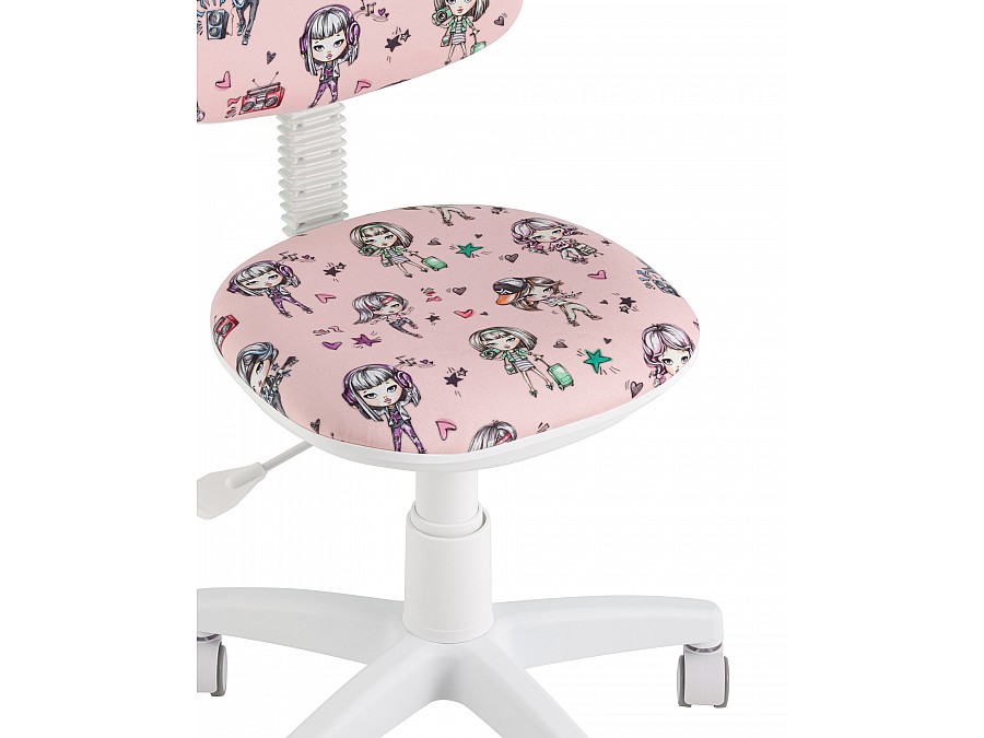 Кресло компьютерное детское УМКА Girls пластик белый