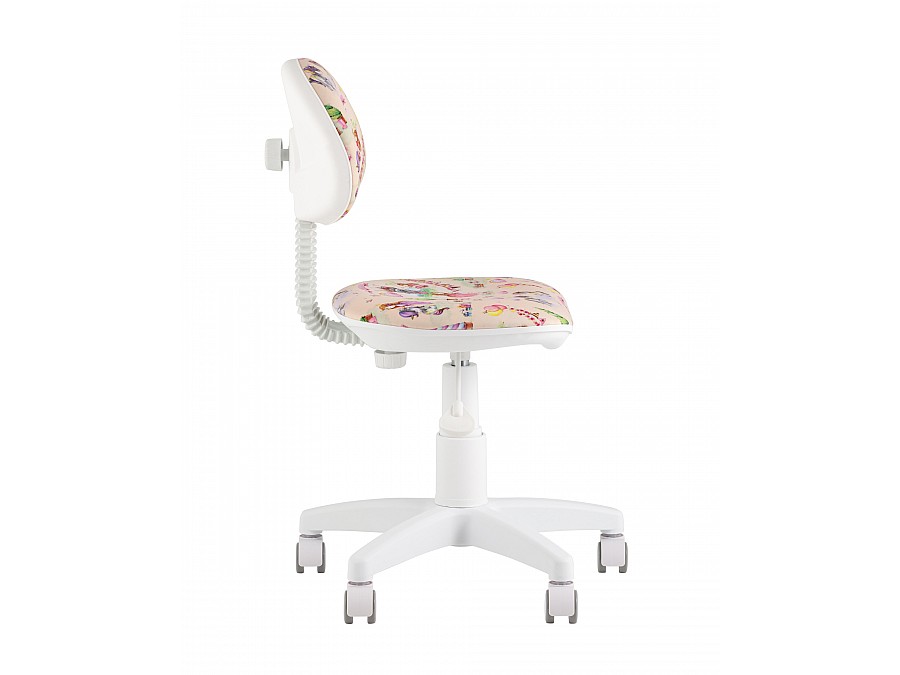 Кресло компьютерное детское УМКА Princesski пластик белый