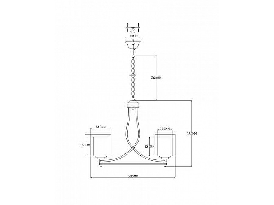 Люстра подвесная Moderli V2521-3P Maximilian 3*E27*60W