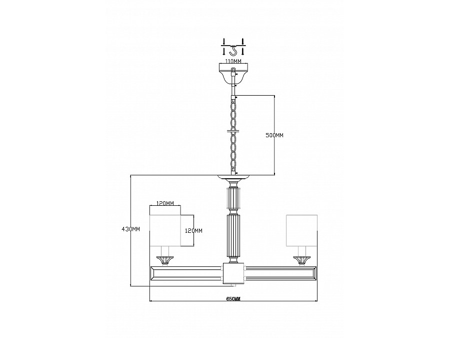 Люстра подвесная Moderli V2622-5P Katar 5*E14*60W