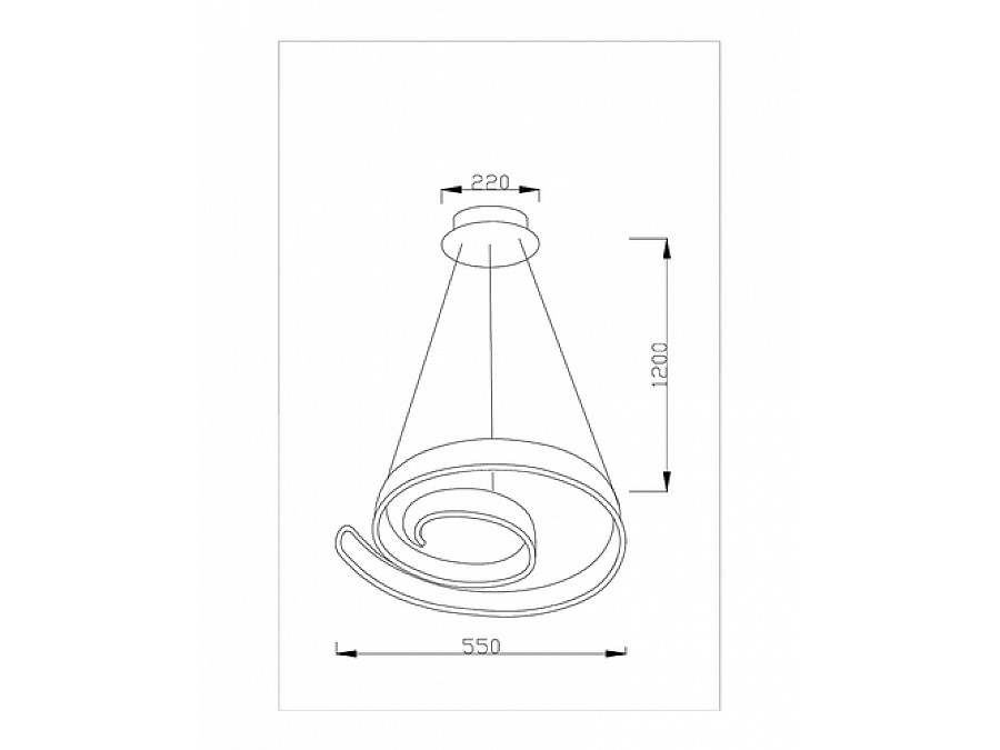 Светодиодная подвесная люстра Moderli V1951-PL Judo LED*96W