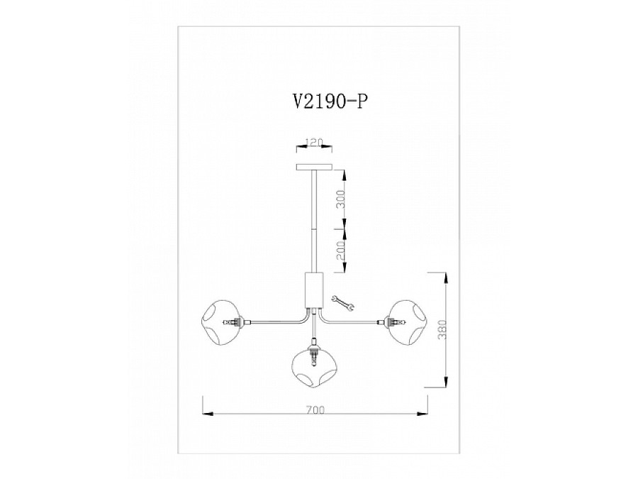 Подвесная люстра Moderli V2190-P Santa 7*G9*5W
