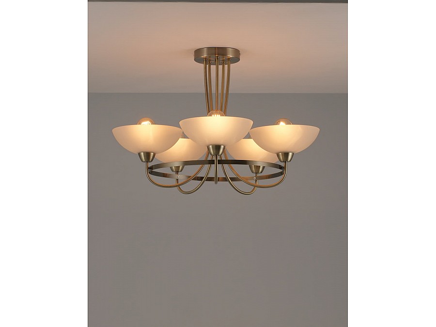 Люстра потолочная Moderli V1204-5C Lione 5*E27*60W
