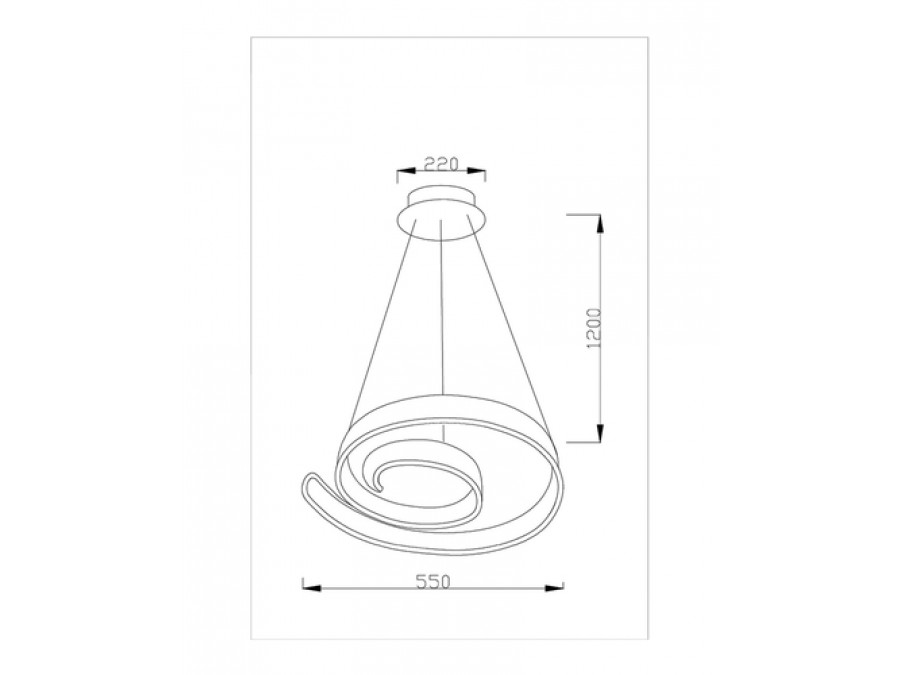 Светодиодная подвесная люстра Moderli V1950-PL Judo LED*96W