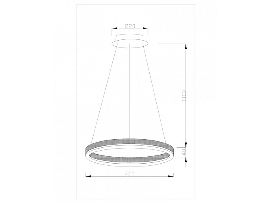 Светодиодная подвесная люстра Moderli V1750-PL Bona LED*24W