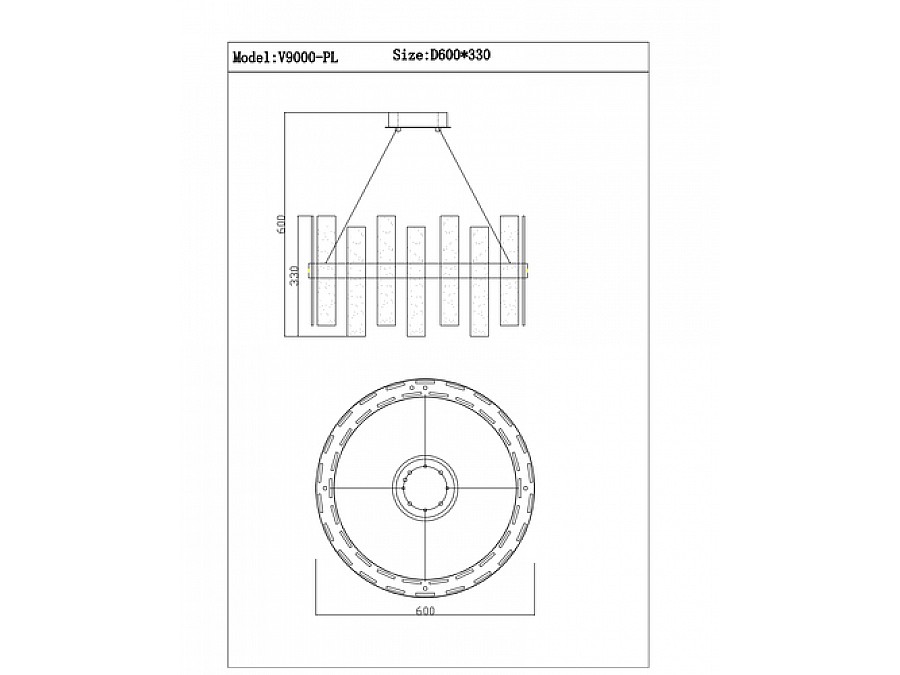 Люстра подвесная Moderli V9000-PL Lima
