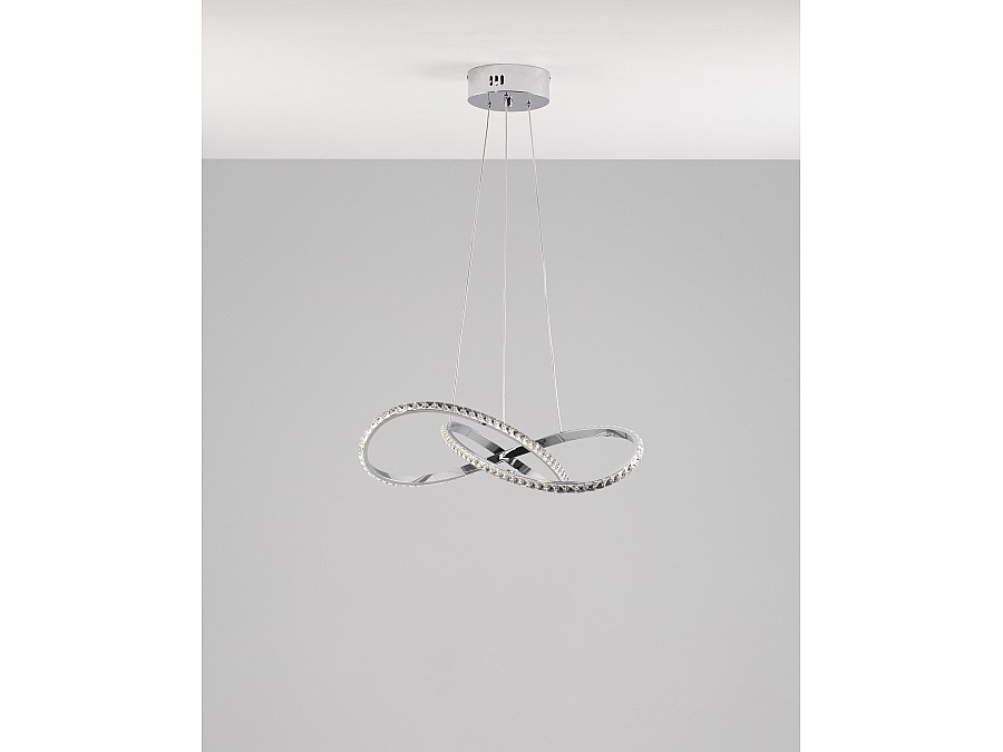 Светодиодная подвесная люстра с пультом Moderli V2786-PL Ello LED 90W