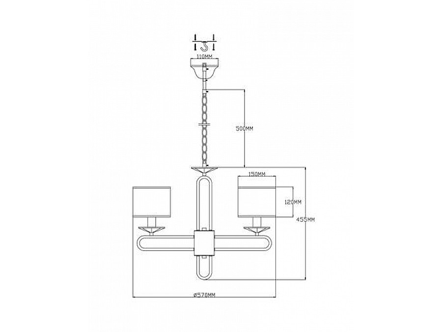 Люстра подвесная Moderli V2631-5P Celestia 5*E14*60W