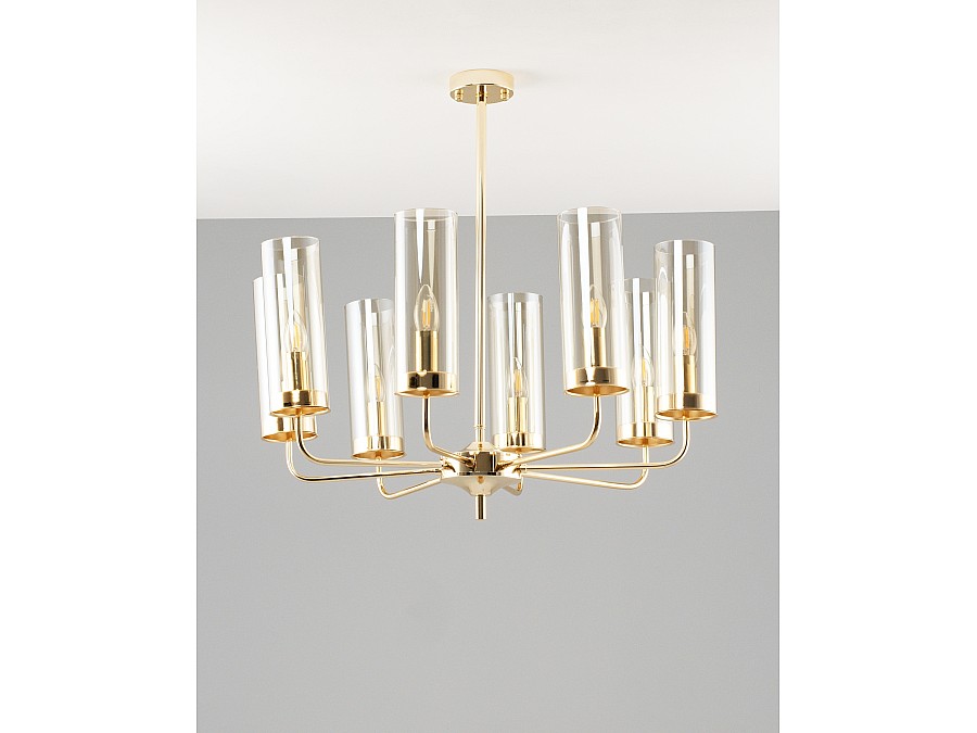 Потолочная люстра на штанге Moderli V10021-8P Metric