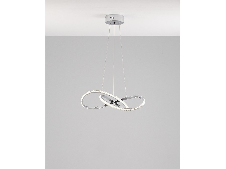 Светодиодная подвесная люстра с пультом Moderli V2786-PL Ello LED 90W