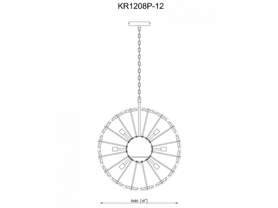 Люстра подвесная Moderli V10230-P12 Selectra