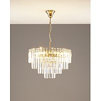 Люстра подвесная Moderli V10738-9P Crystal