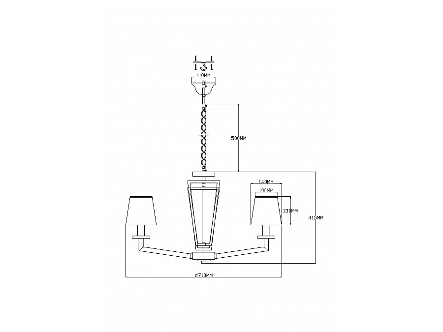 Люстра подвесная Moderli V2671-6P Anna 6*E14*60W