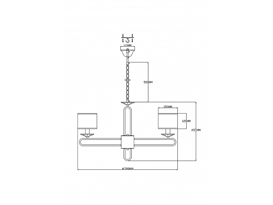 Люстра подвесная Moderli V2632-8P Celestia 8*E14*60W