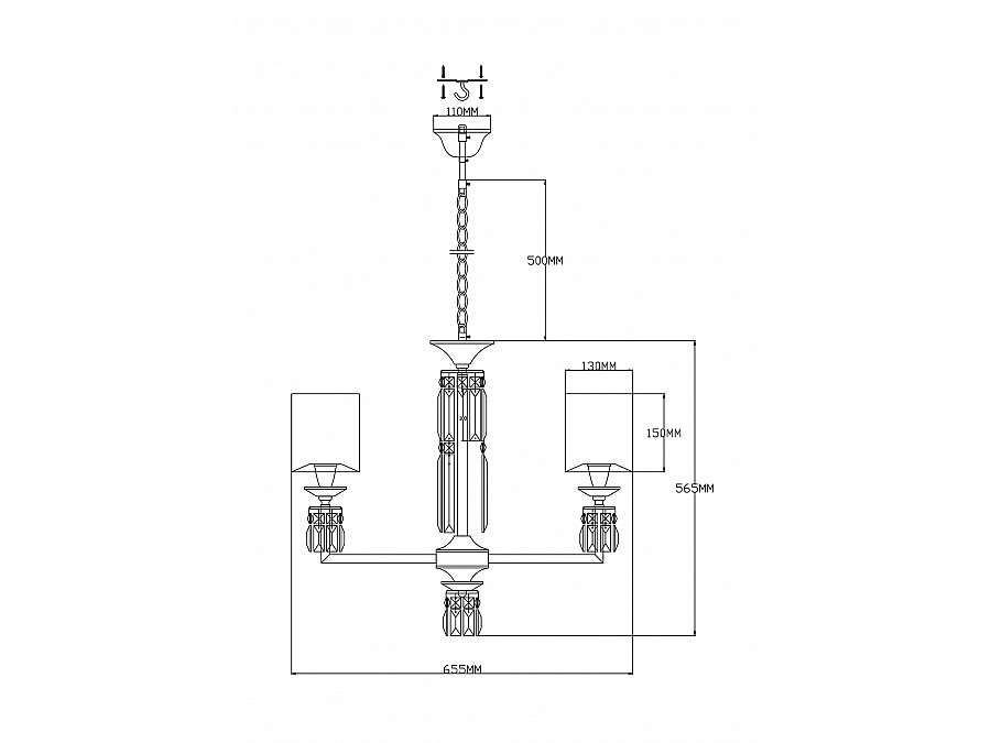 Люстра подвесная Moderli V2691-5P Slam 5*E14*60W