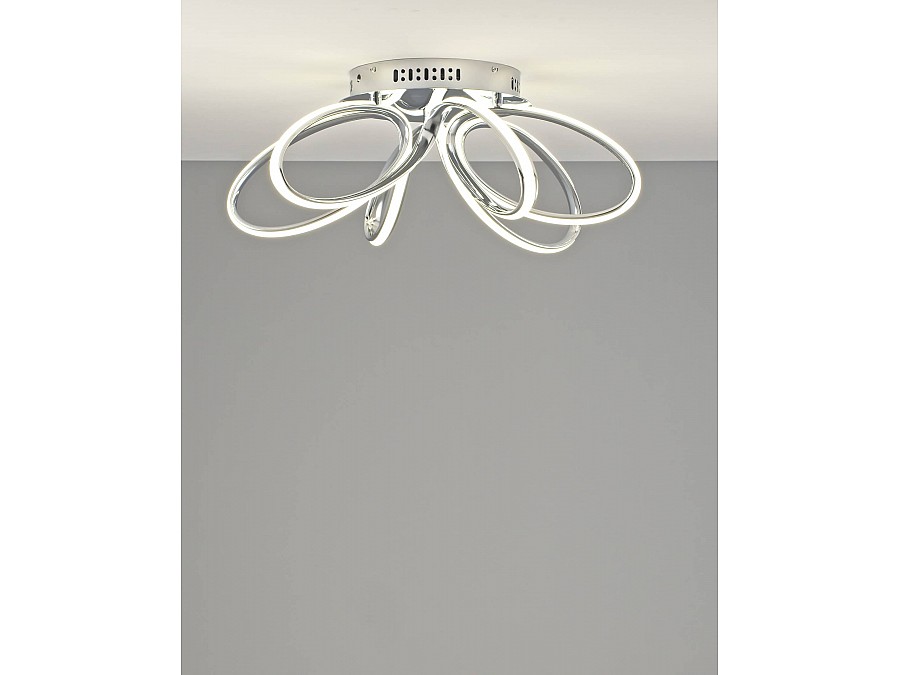 Светодиодная потолочная люстра с пультом Moderli V2782-CL Ello LED 140W