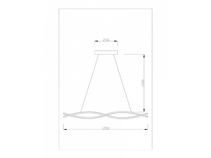 Светодиодная подвесная люстра Moderli V2311-PL Losso LED*48W