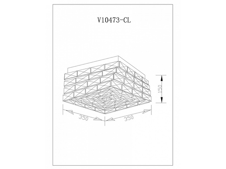 Люстра потолочная светодиодная Moderli V10473-CL Venice