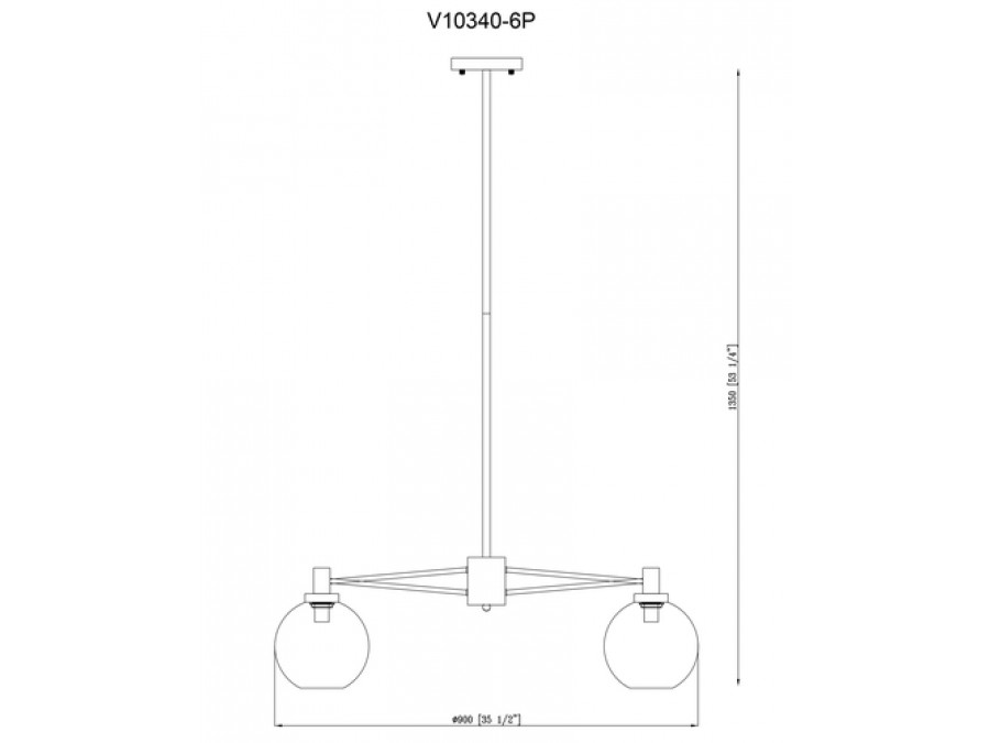 Люстра подвесная Moderli V10340-6P Bizet