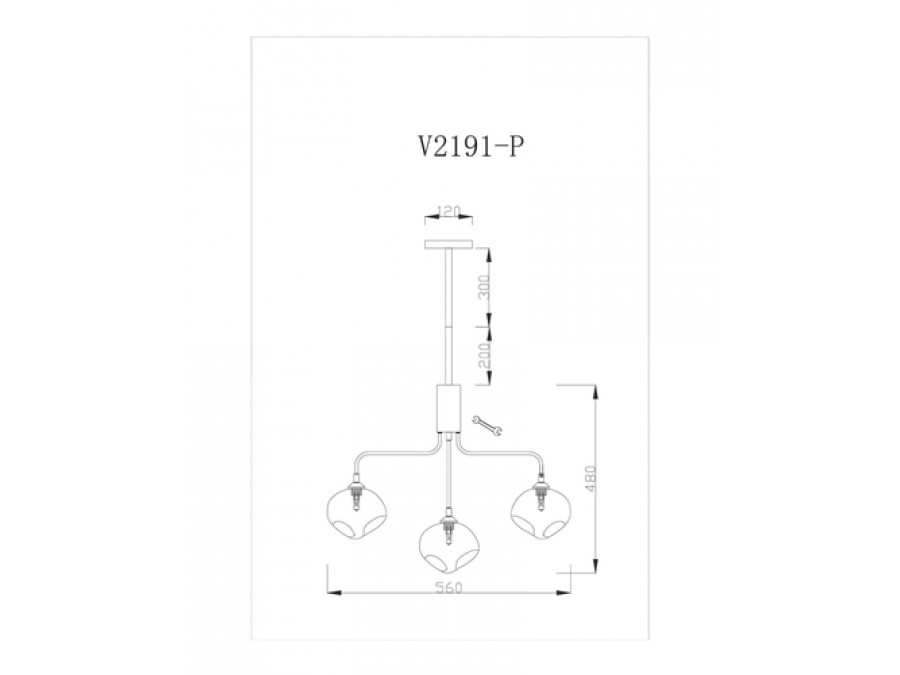 Подвесная люстра Moderli V2191-P Santa 5*G9*5W