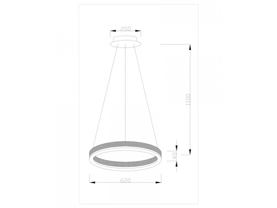 Светодиодная подвесная люстра Moderli V1752-PL Bona LED*38W