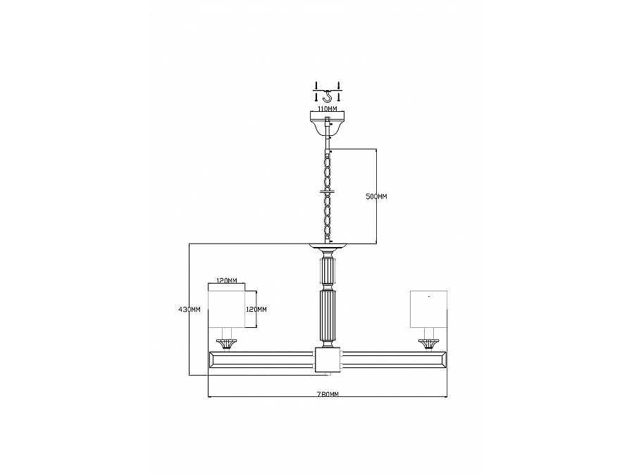 Люстра подвесная Moderli V2623-8P Katar 8*E14*60W