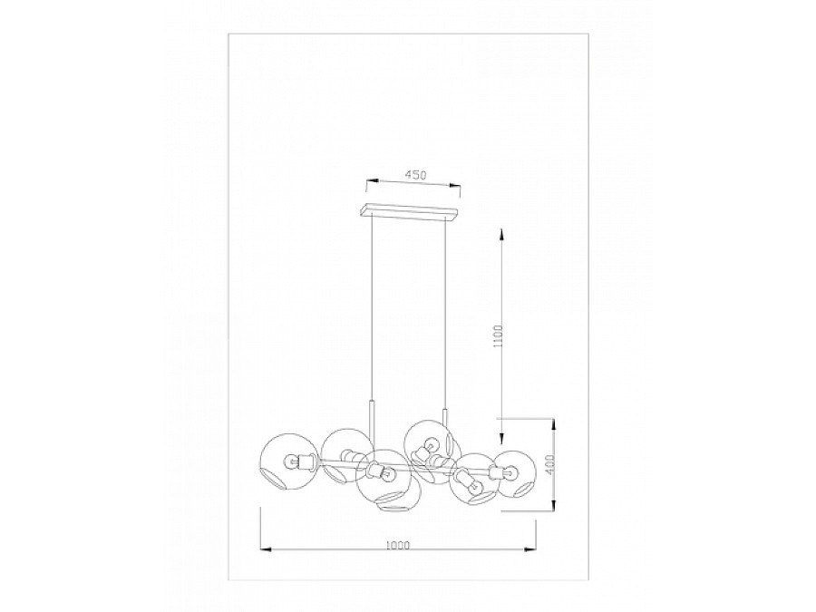Подвесная люстра Moderli V2171-P Long 8*E27*60W