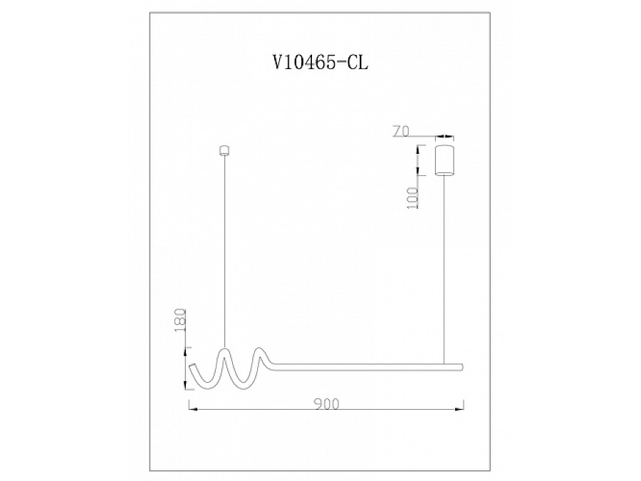 Светильник подвесной светодиодный Moderli V10465-CL Torino