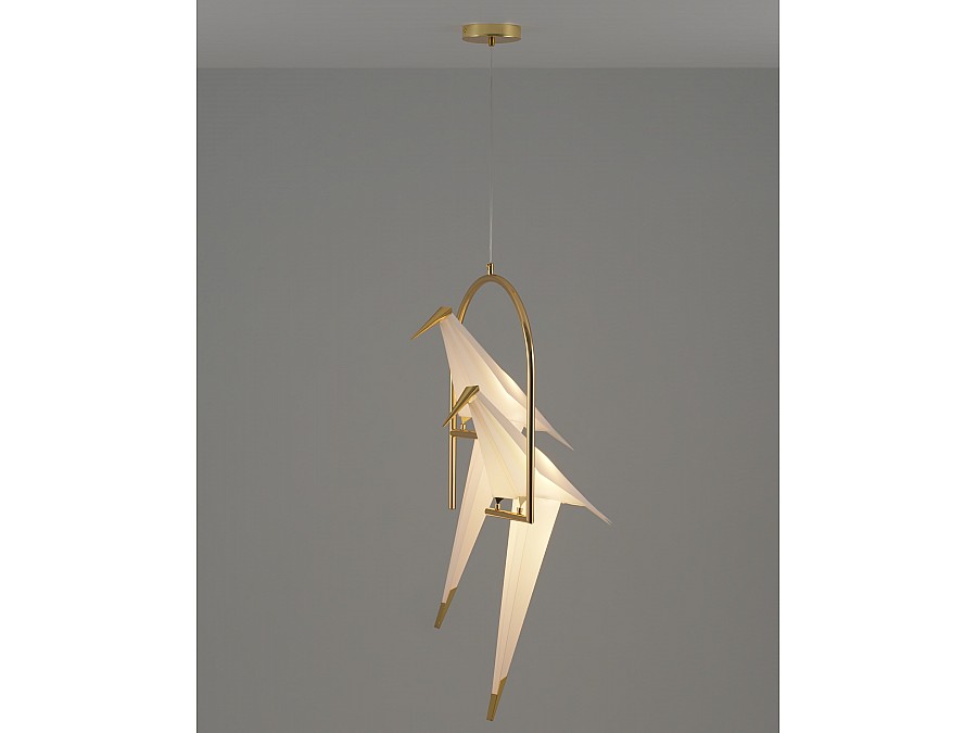 Подвесной светодиодный светильник Moderli V3071-2PL origami Birds 2*LED*6W