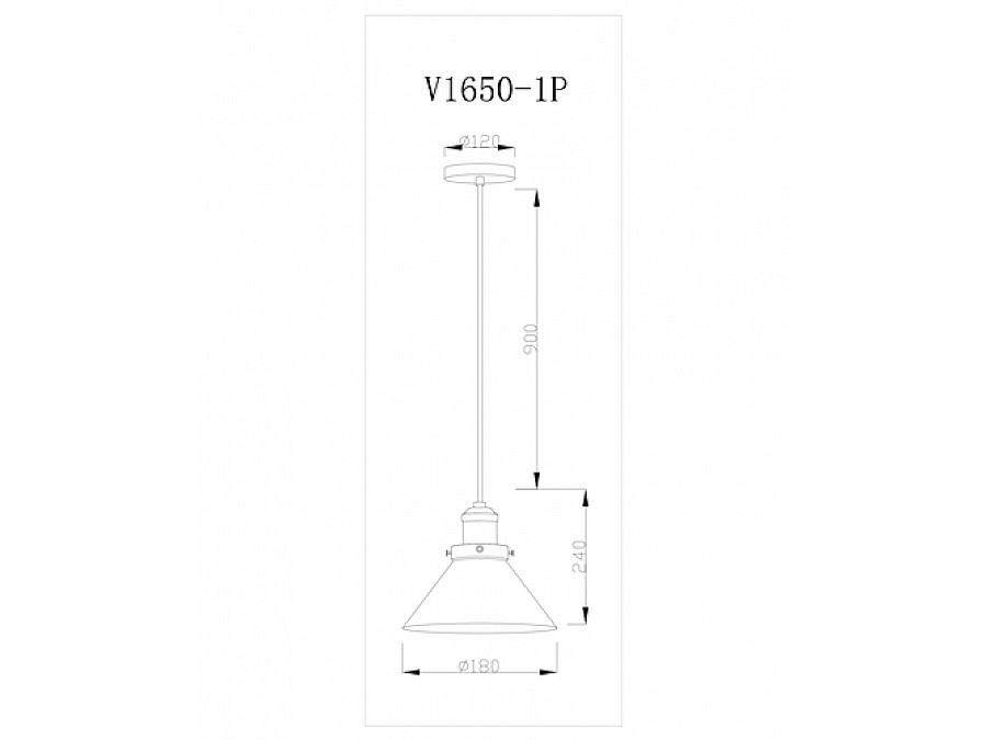 Подвесной светильник Moderli V1650-1P Single 1*E27*60W