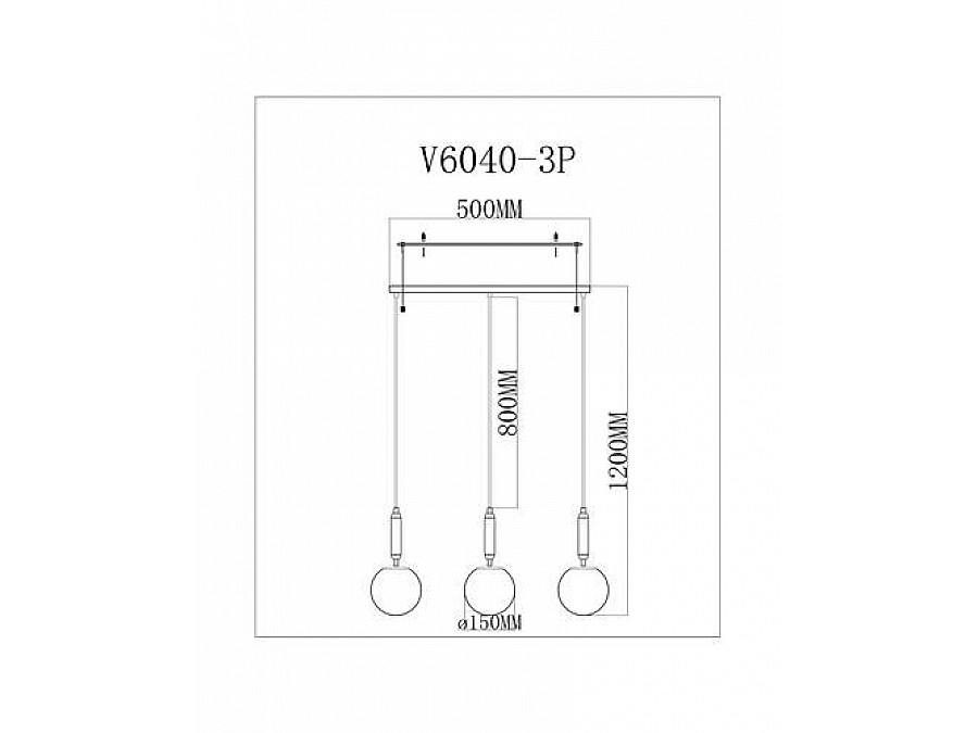 Подвесной светильник Moderli V6040-3P Scrumbel