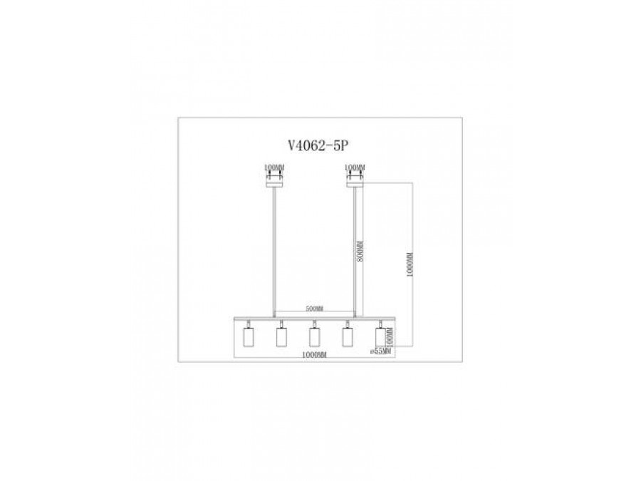 Подвесной светильник Moderli V4062-5P Section