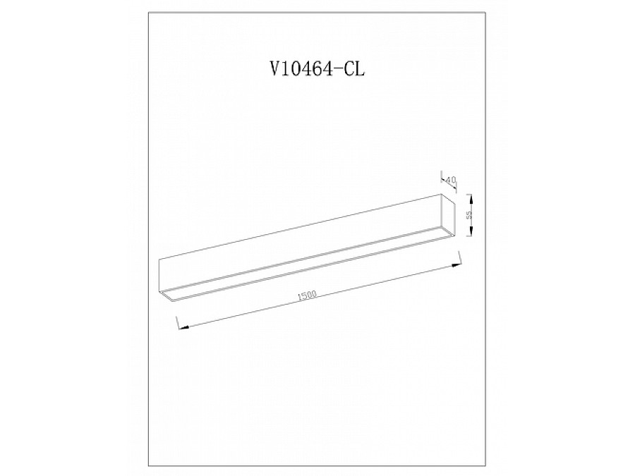 Светильник потолочный светодиодный Moderli V10464-CL Carpi