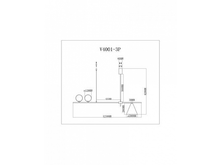 Подвесной светильник Moderli V4001-3P Holly