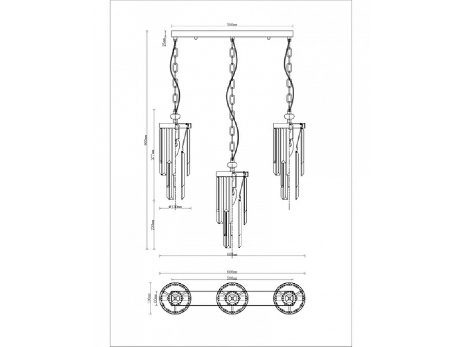 Подвесной светильник Moderli V10040-3P Stiland