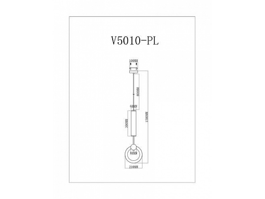 Светодиодный подвесной светильник Moderli V5010-PL Richard