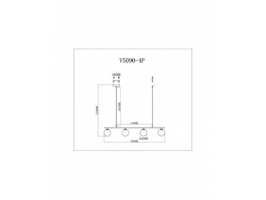 Подвесной светильник Moderli V5090-4P Lingdal