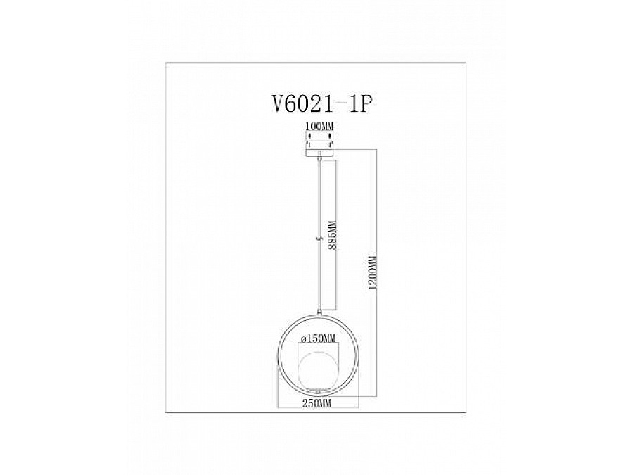 Подвесной светильник Moderli V6021-1P Barocco