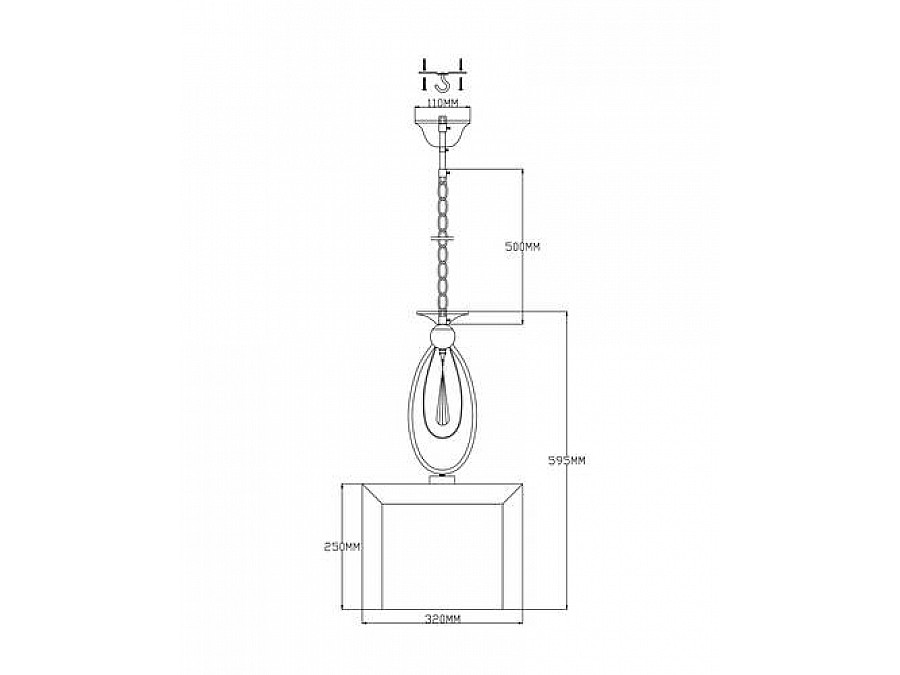 Подвесной светильник Moderli V2580-1P Dark 1*E14*60W