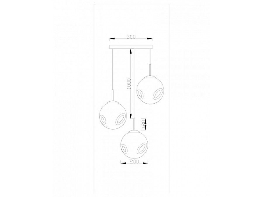 Подвесной светильник Moderli V2102-P Samitra 3*E27*60W