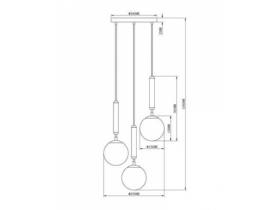 Подвесной светильник Moderli V2851-3P Host 3*E14*40W