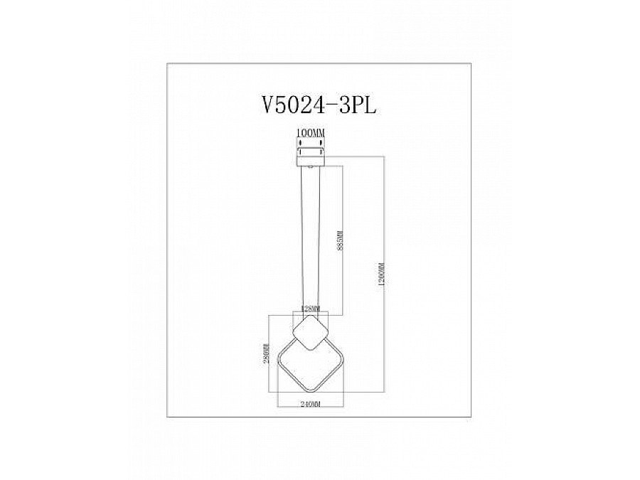 Светодиодный подвесной светильник Moderli V5024-3PL Store