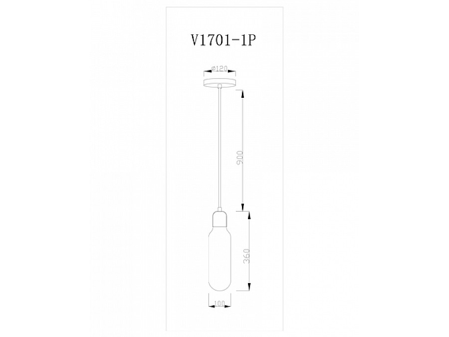 Подвесной светильник Moderli V1701-1P One 1*E27*60W