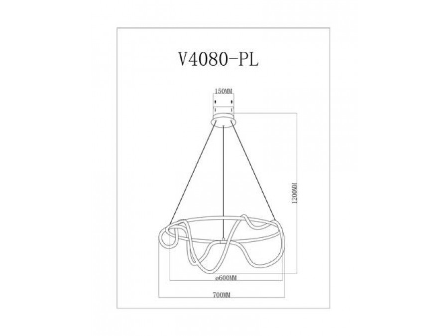 Подвесной светодиодный светильник Moderli V4080-PL True