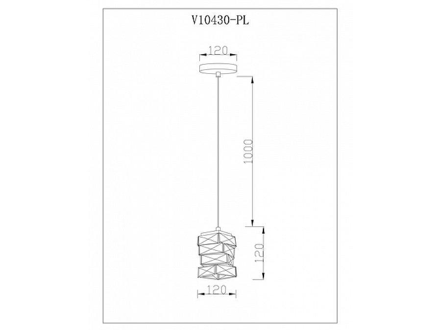 Светильник подвесной светодиодный Moderli V10430-PL Lazio