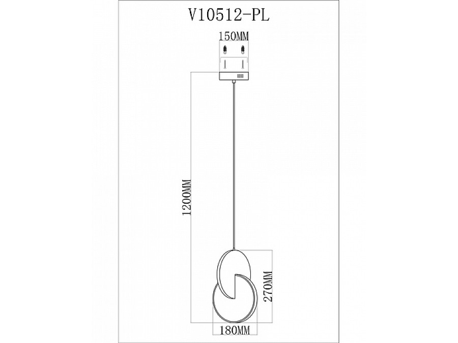 Светильник подвесной светодиодный Moderli V10512-PL Mesa