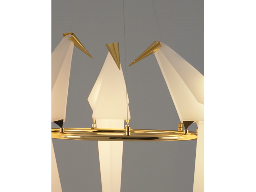 Подвесной светодиодный светильник Moderli V3071-3PL origami Birds 3*LED*6W