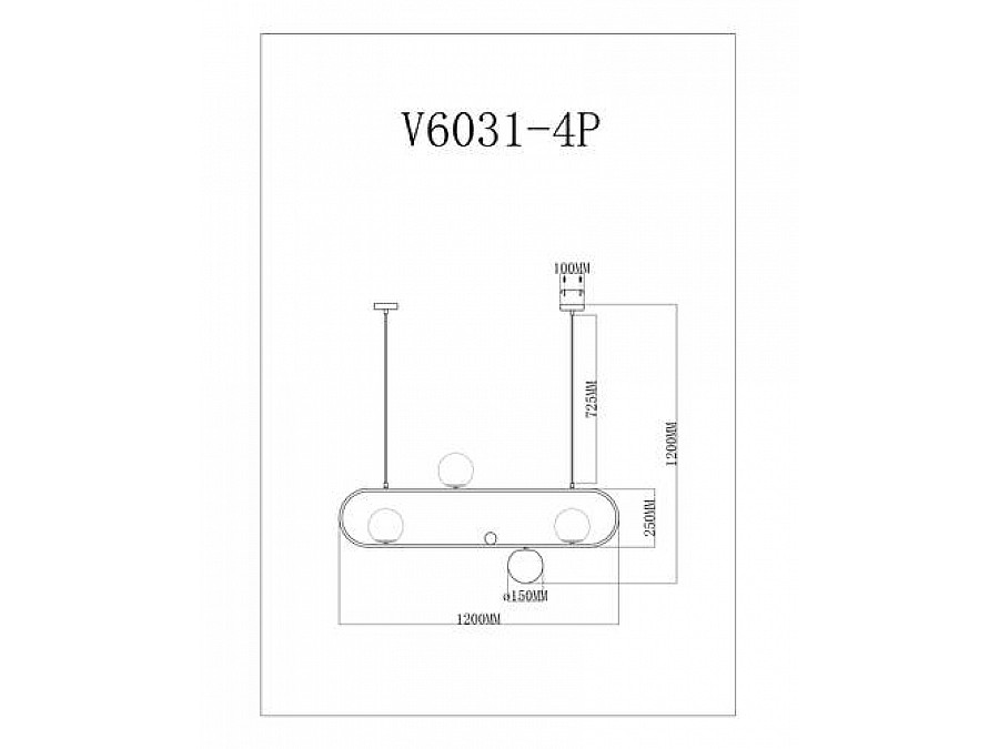 Подвесной светильник Moderli V6031-4P Miya