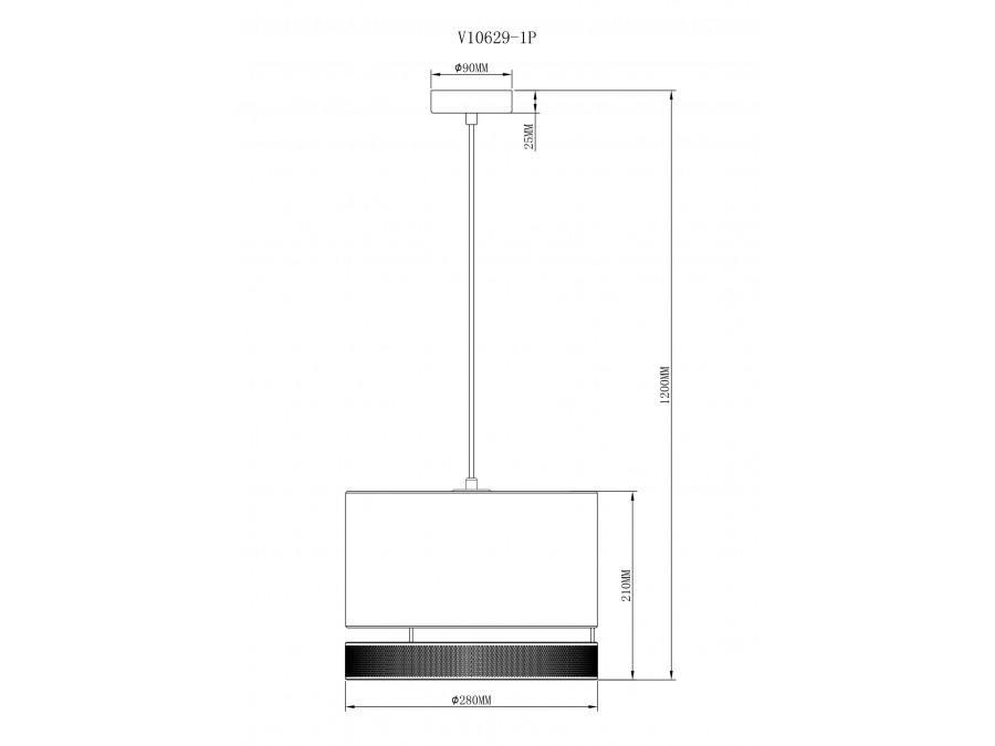 Светильник подвесной Moderli V10629-1P Gela